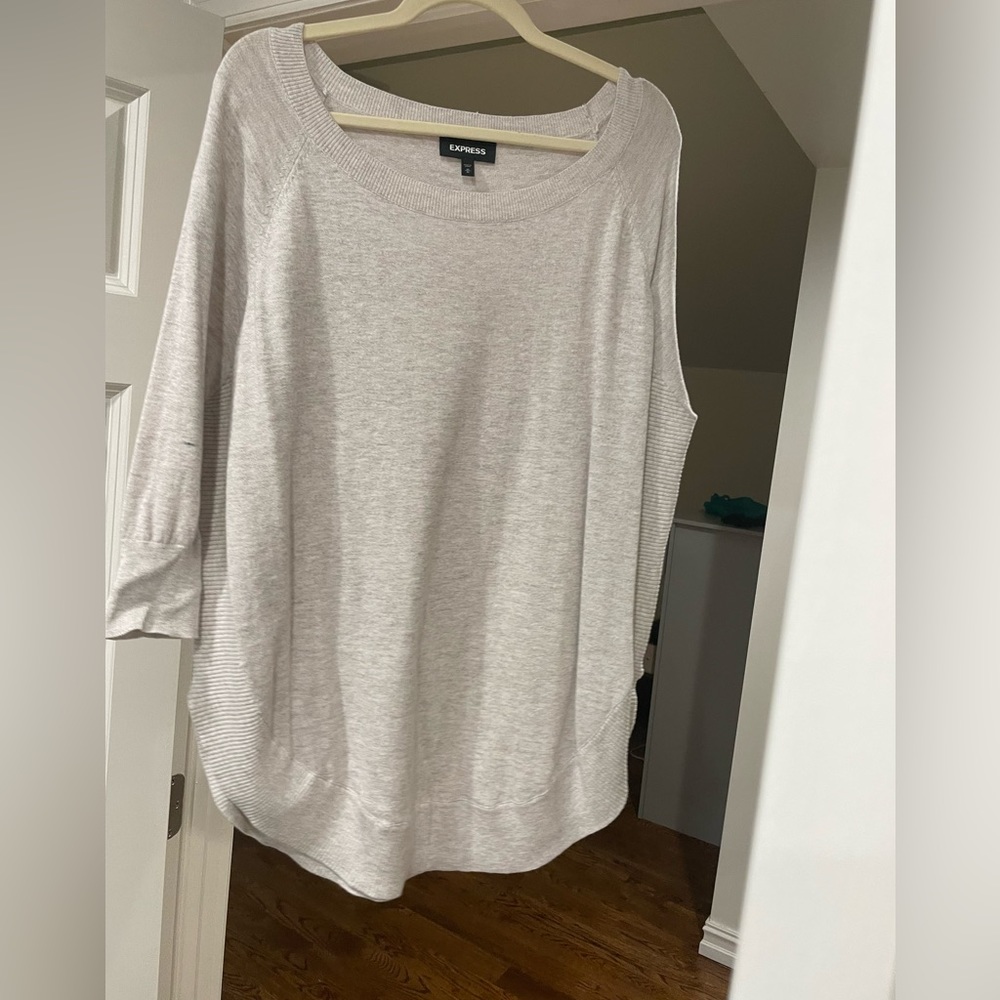 Express poncho sweater